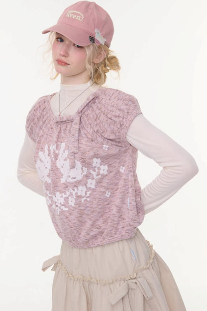 Rabbit Shadow Knitted Top