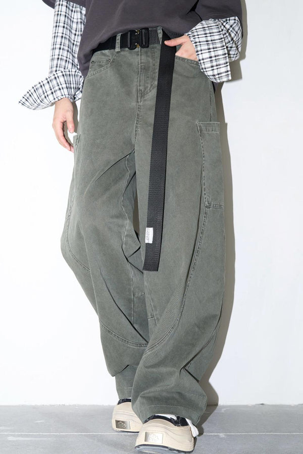 レトロモードストレートパンツ