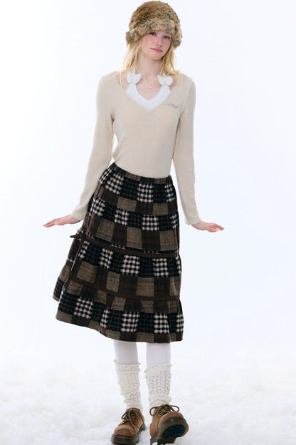 ボウホルターニットトップ