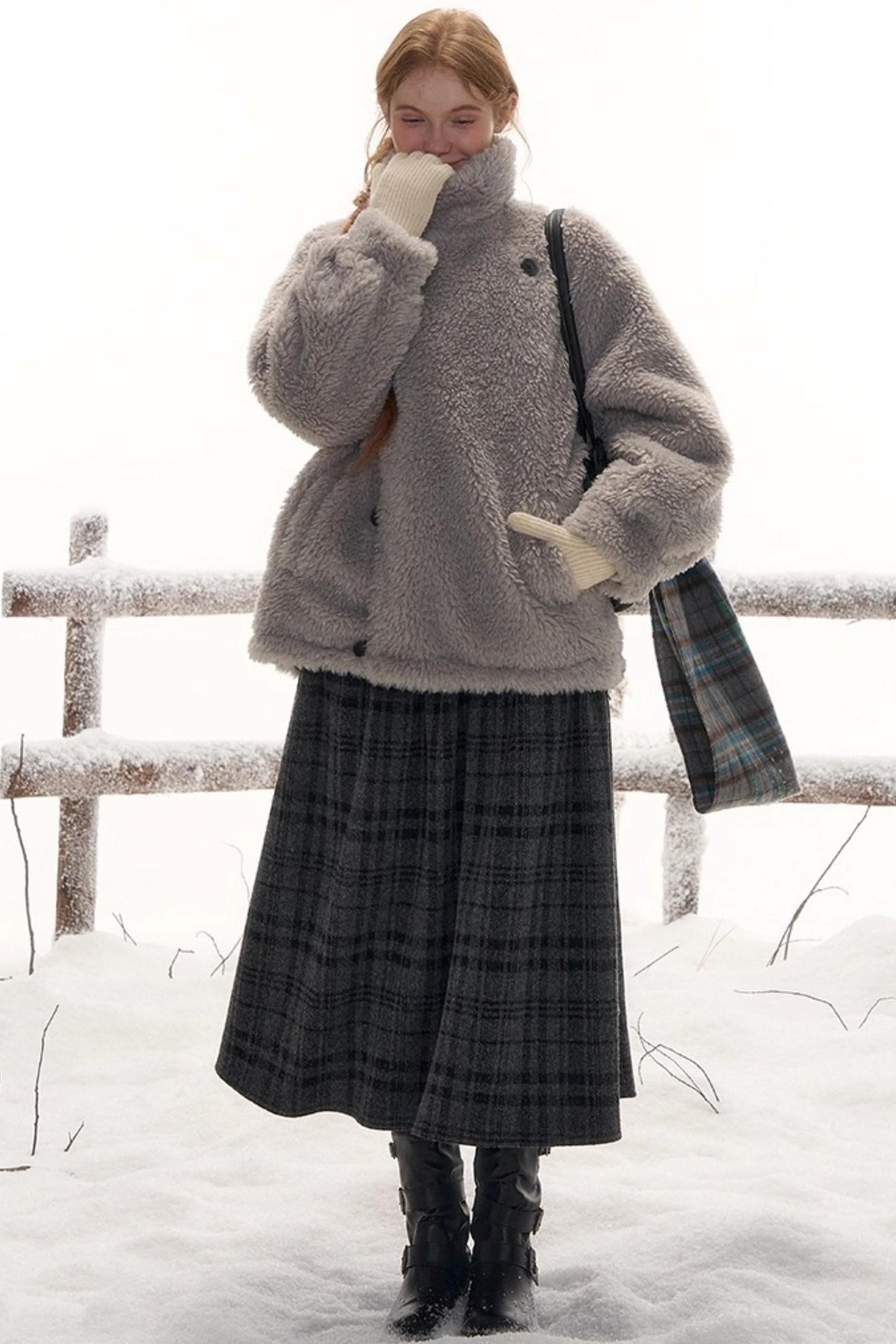 レトロシャーリンミドルスカート