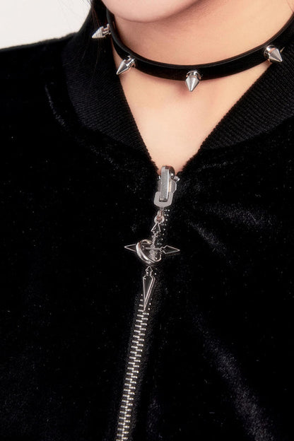 チェックリバーシブルフリースジャケット