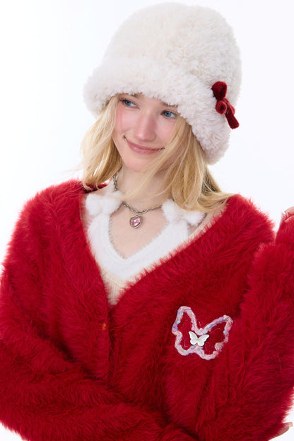 Red Christmas Cardigan Sweater