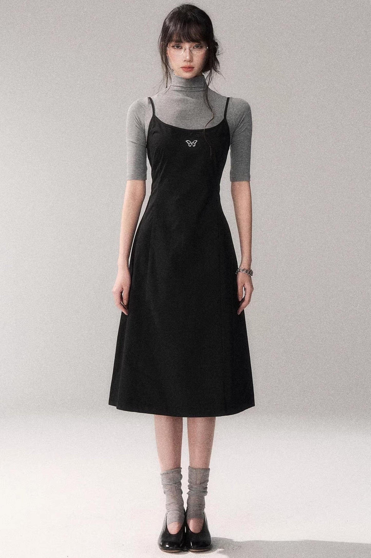 Retro Pure Cotton A-Line Dress