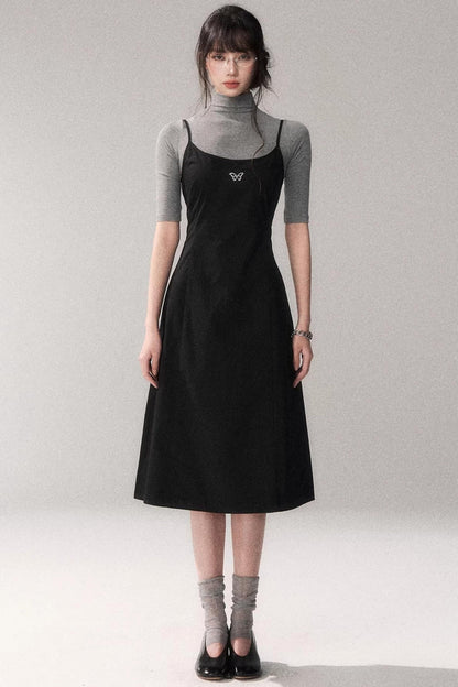 Retro Pure Cotton A-Line Dress