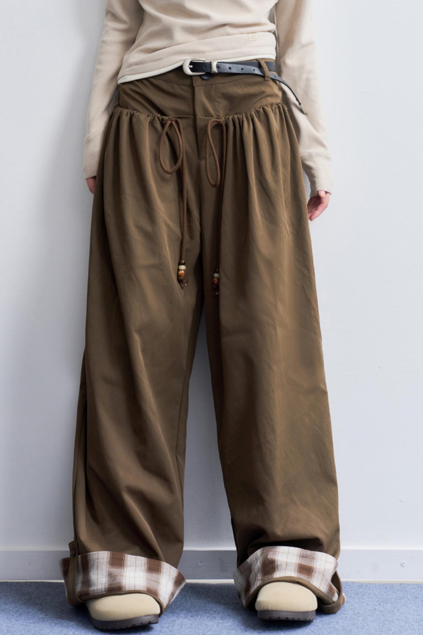 ルーズフィットワイドレッグパンツ