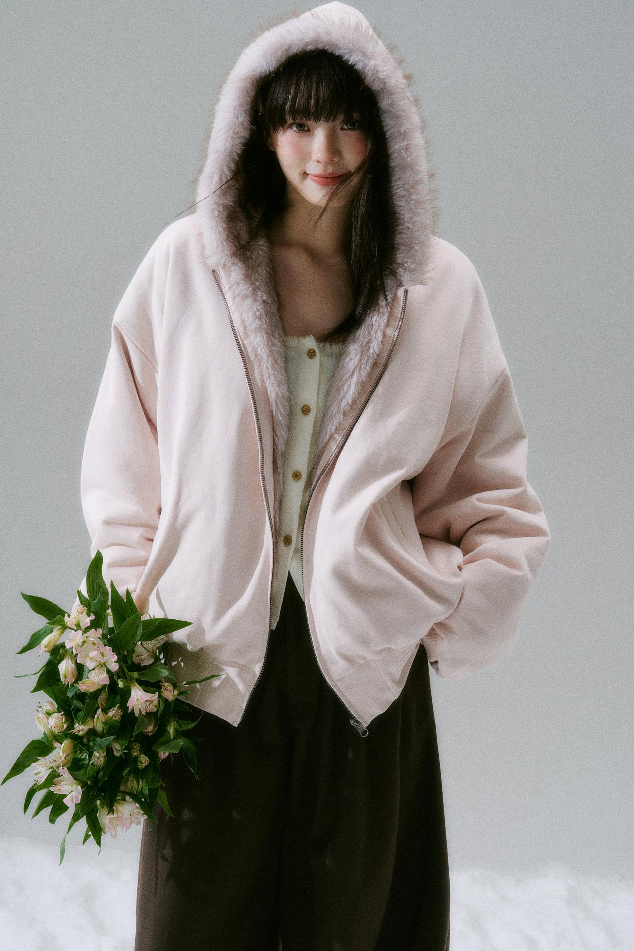 Sweet Mode Fur Hooded Jacket