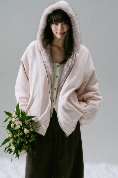 Sweet Mode Fur Hooded Jacket