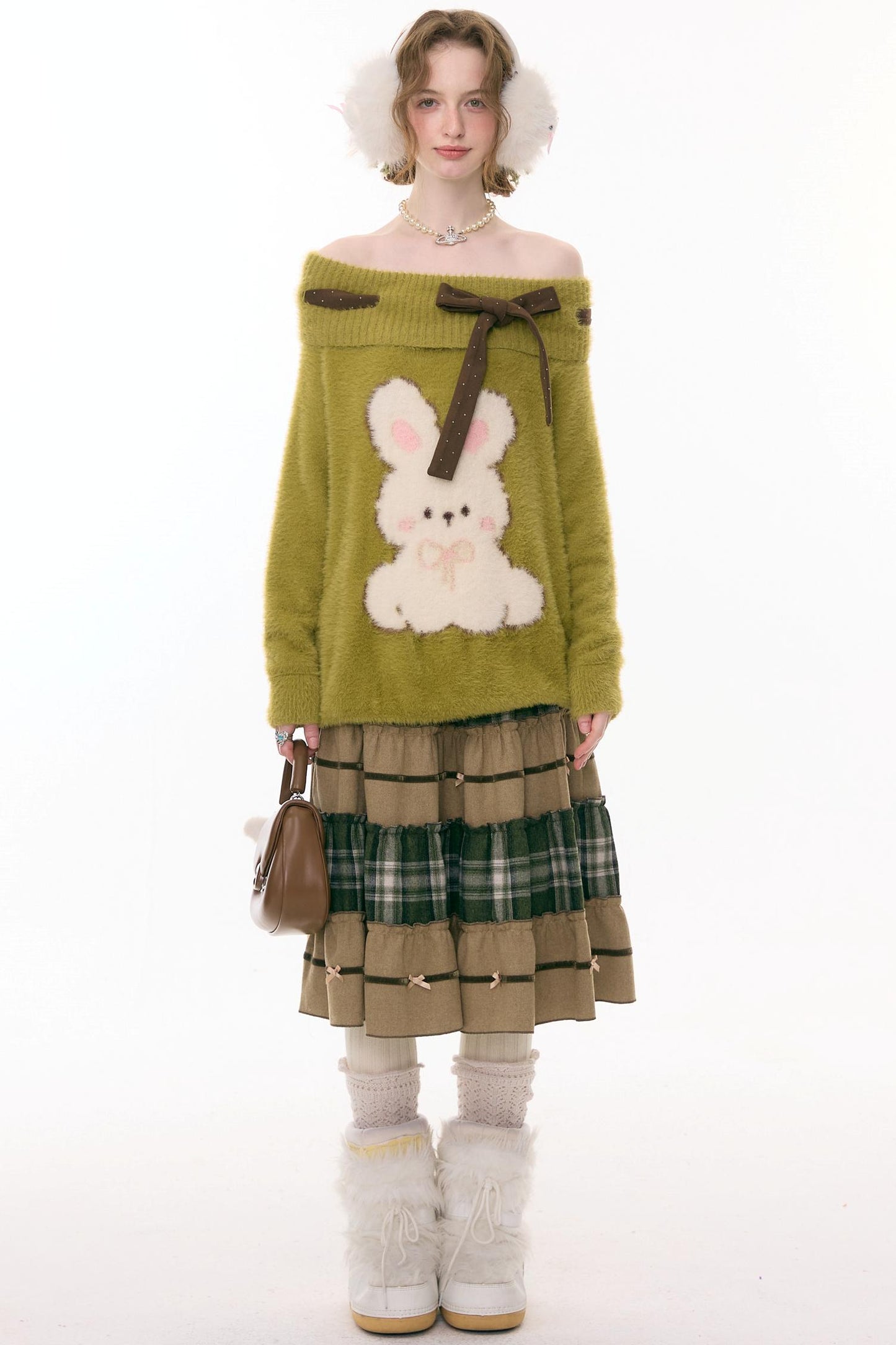 Retro Girly Plaid Skirt