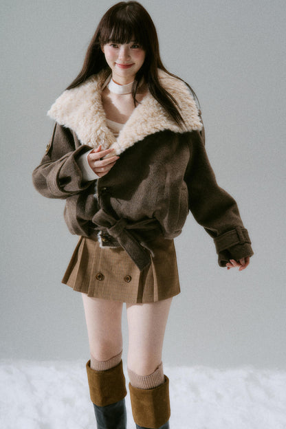 Romance Fur Collar Coat