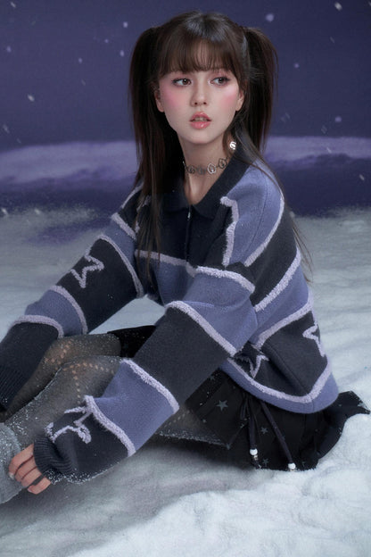 Border Star Jacquard Sweater