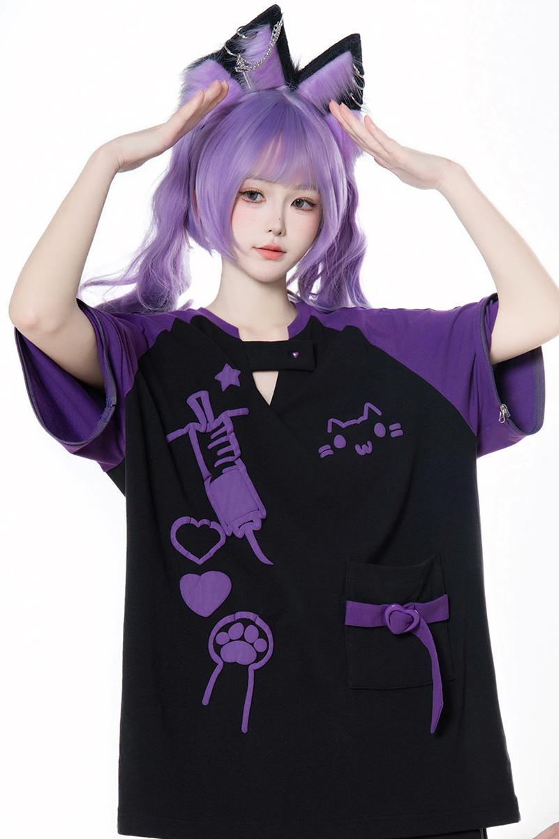 サブカルキャットサマーTシャツ+パンツ＋レッグカバー