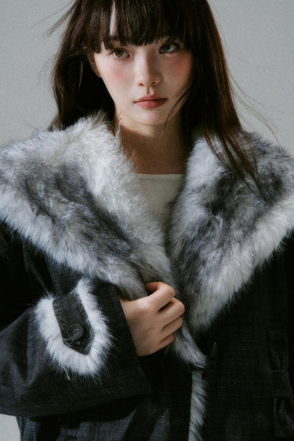 Big Fur Collar Mode Jacket