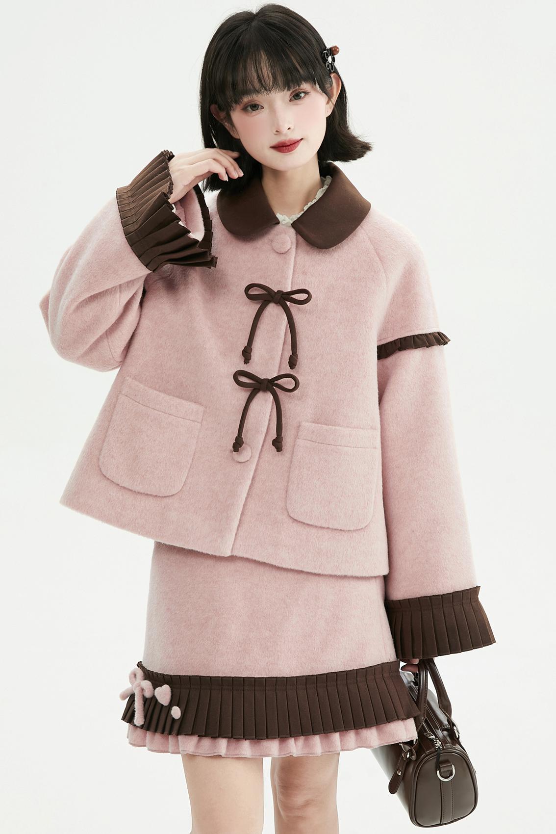 ピンクドールスタイルコートセットアップ