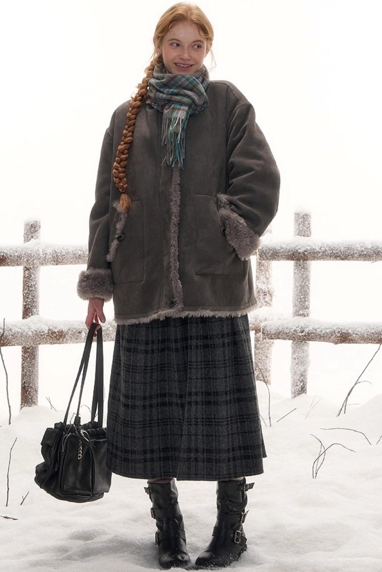 レトロシャーリンミドルスカート