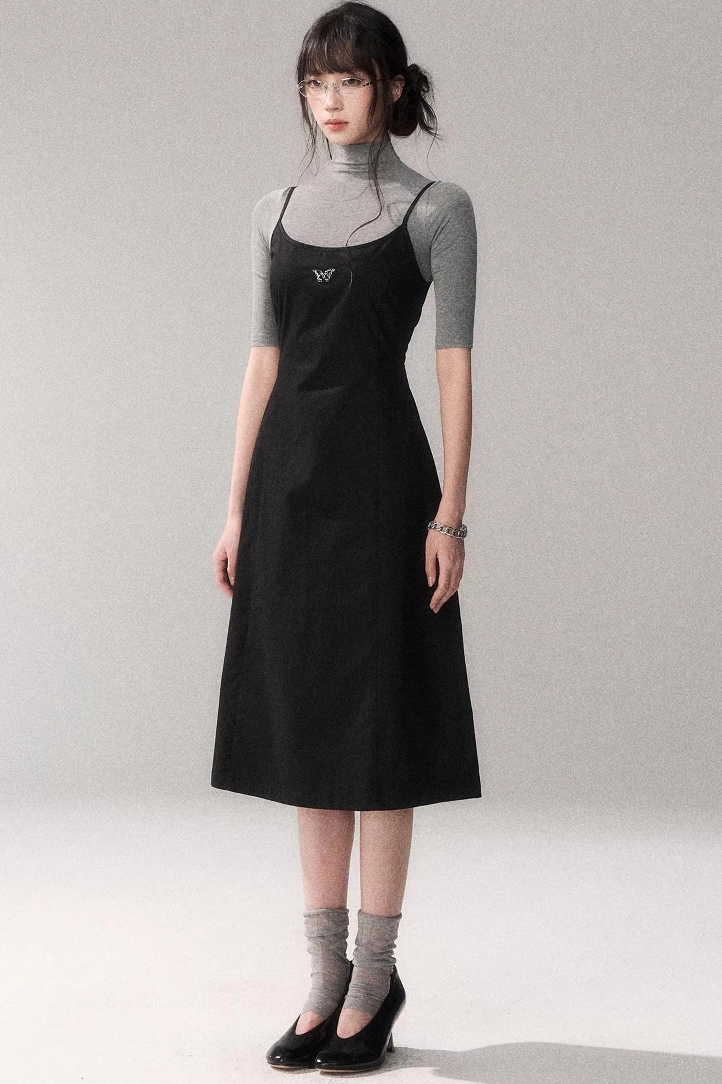 Retro Pure Cotton A-Line Dress