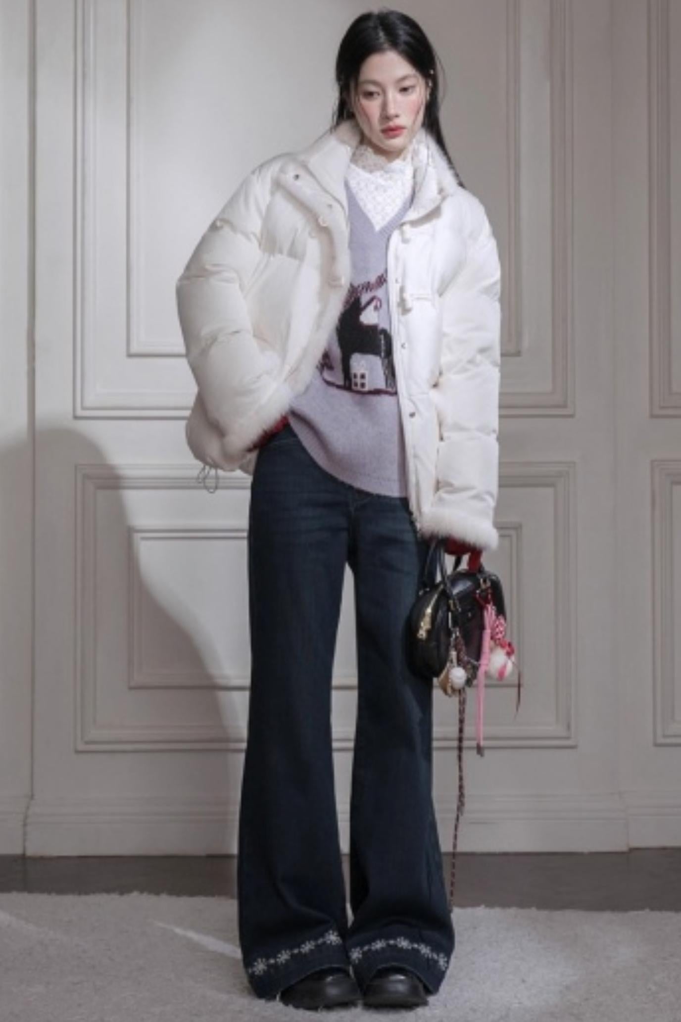 Soft mist wool sweater