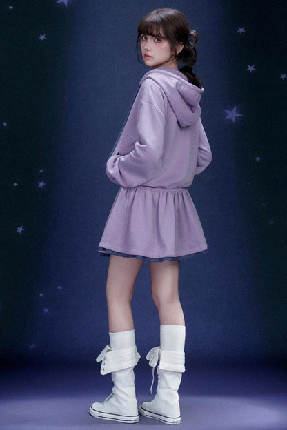 Comic Eye Hooded Dress