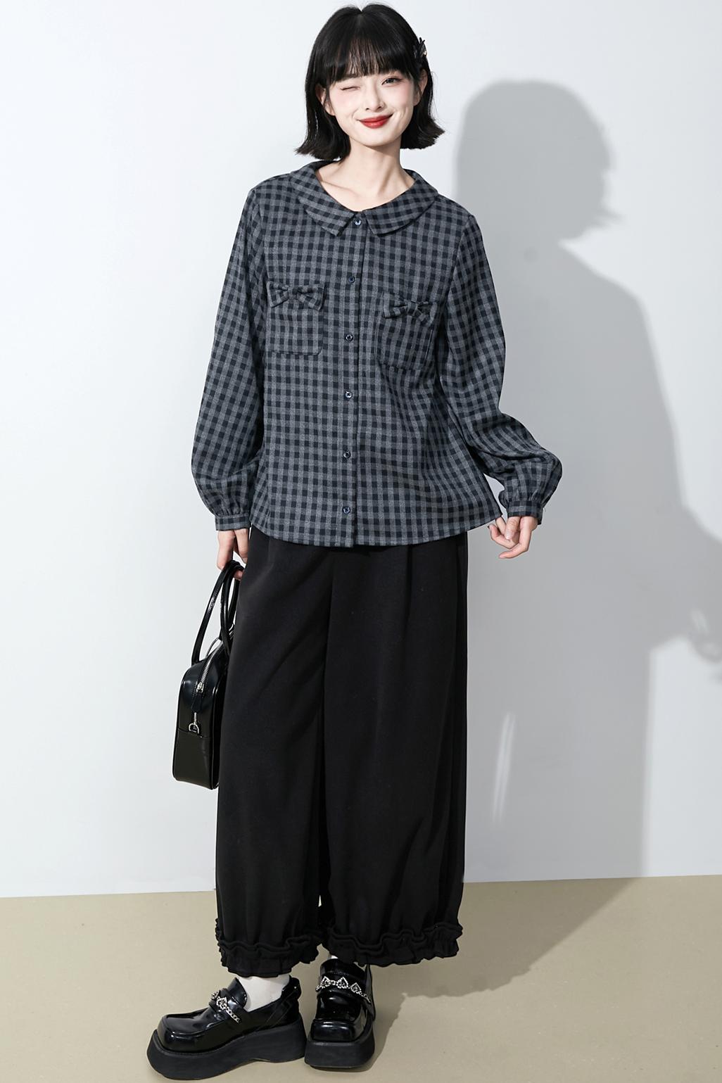 ヴィンテージラッフルウーレンパンツ