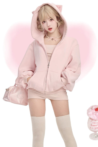 Strawberry Milk Stripe Jacket + Top + Pants