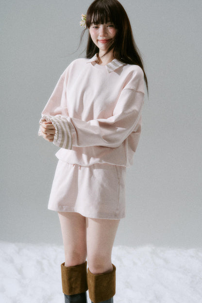 Loose Sweatshirt + Skirt