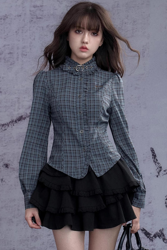 Girl Fight Stand Collar Lolita Shirt