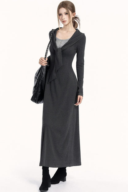 Relaxed Knit Midi Dress