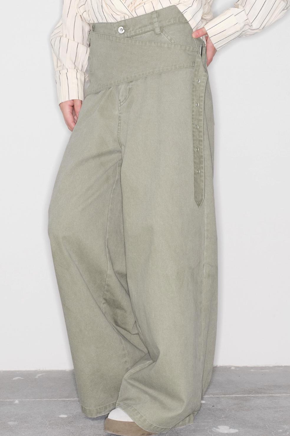 モードワイドデニムパンツ