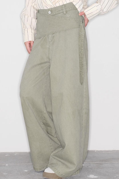 モードワイドデニムパンツ