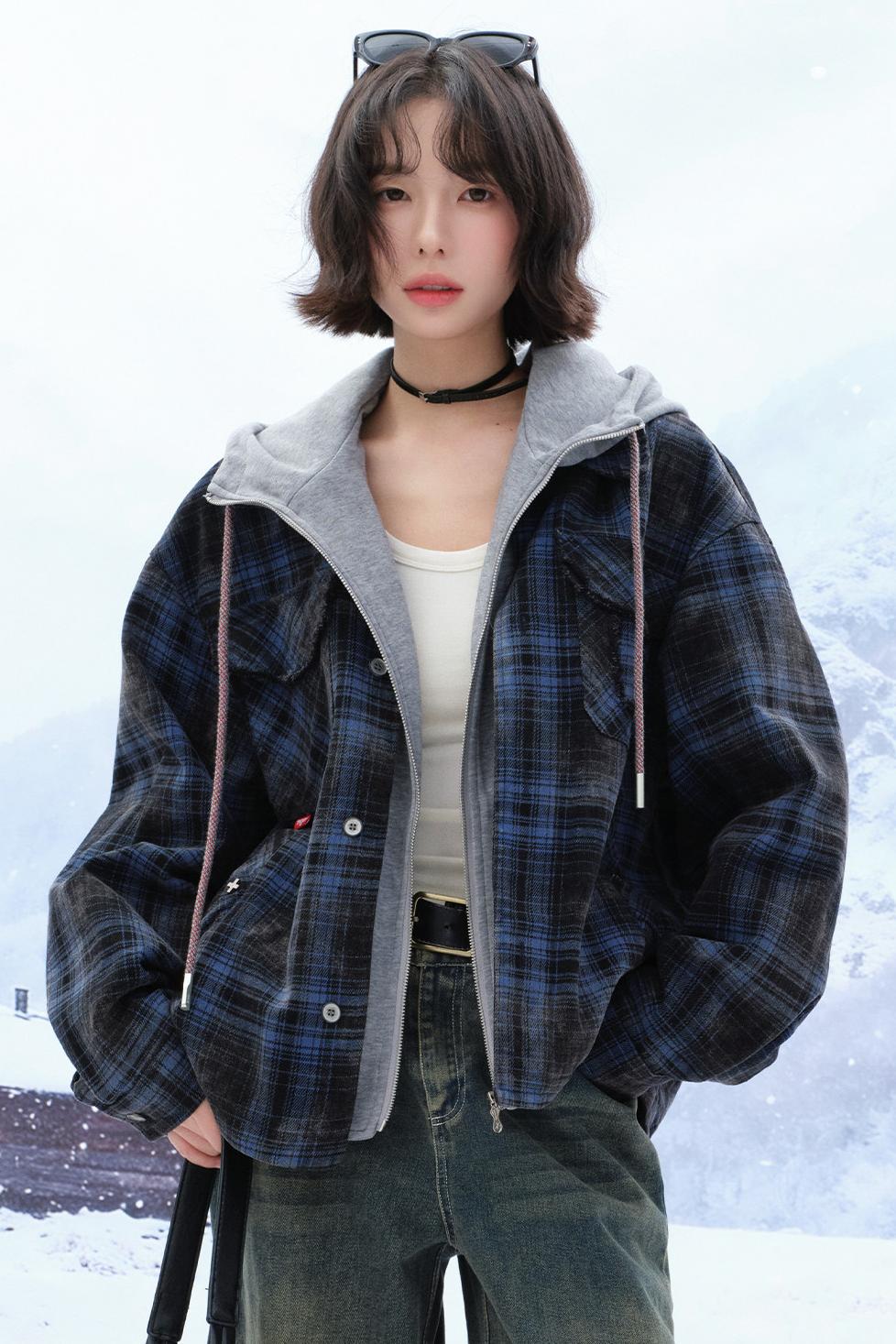 フーデッドコットンウィンタージャケット