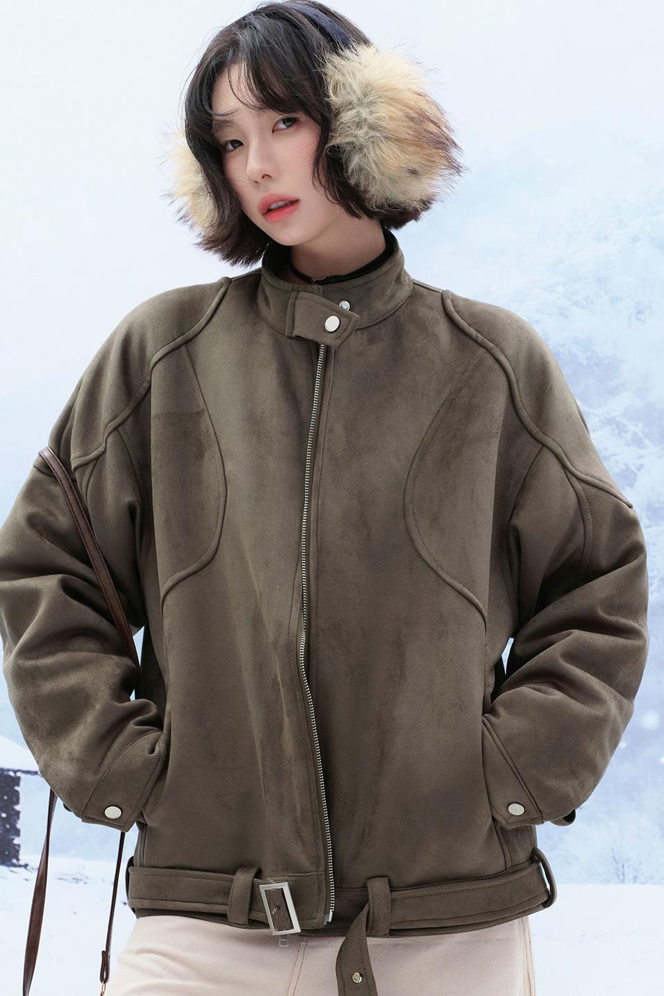 Gravity Suede Stand Collar Jacket