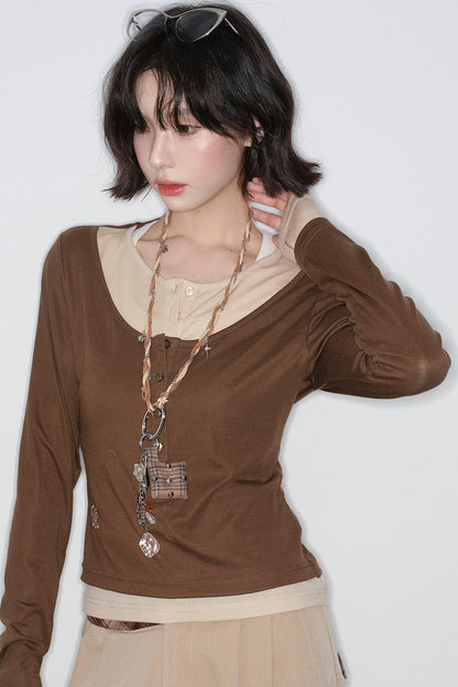 スリムテンセルトップス