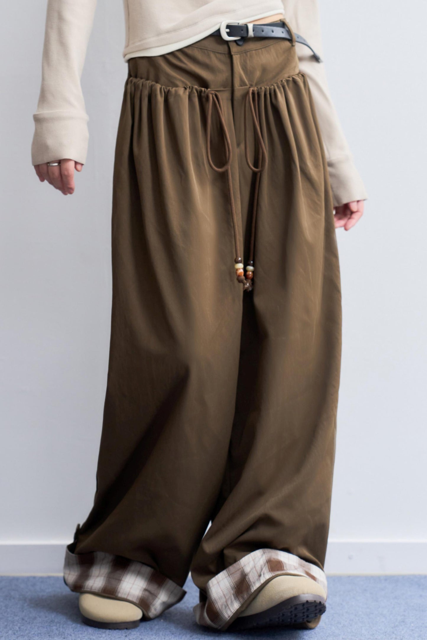 ルーズフィットワイドレッグパンツ