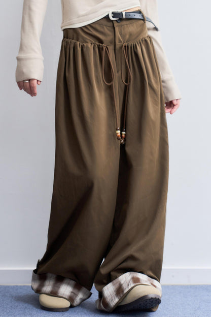 ルーズフィットワイドレッグパンツ