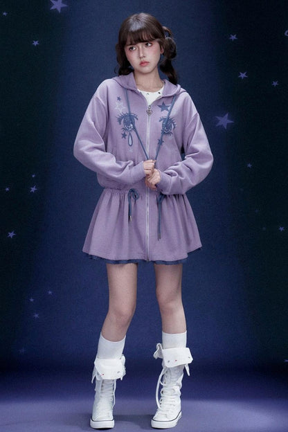Comic Eye Hooded Dress
