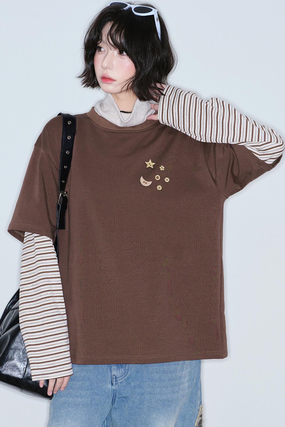 Gravity Patchwork Color-Blocked Top