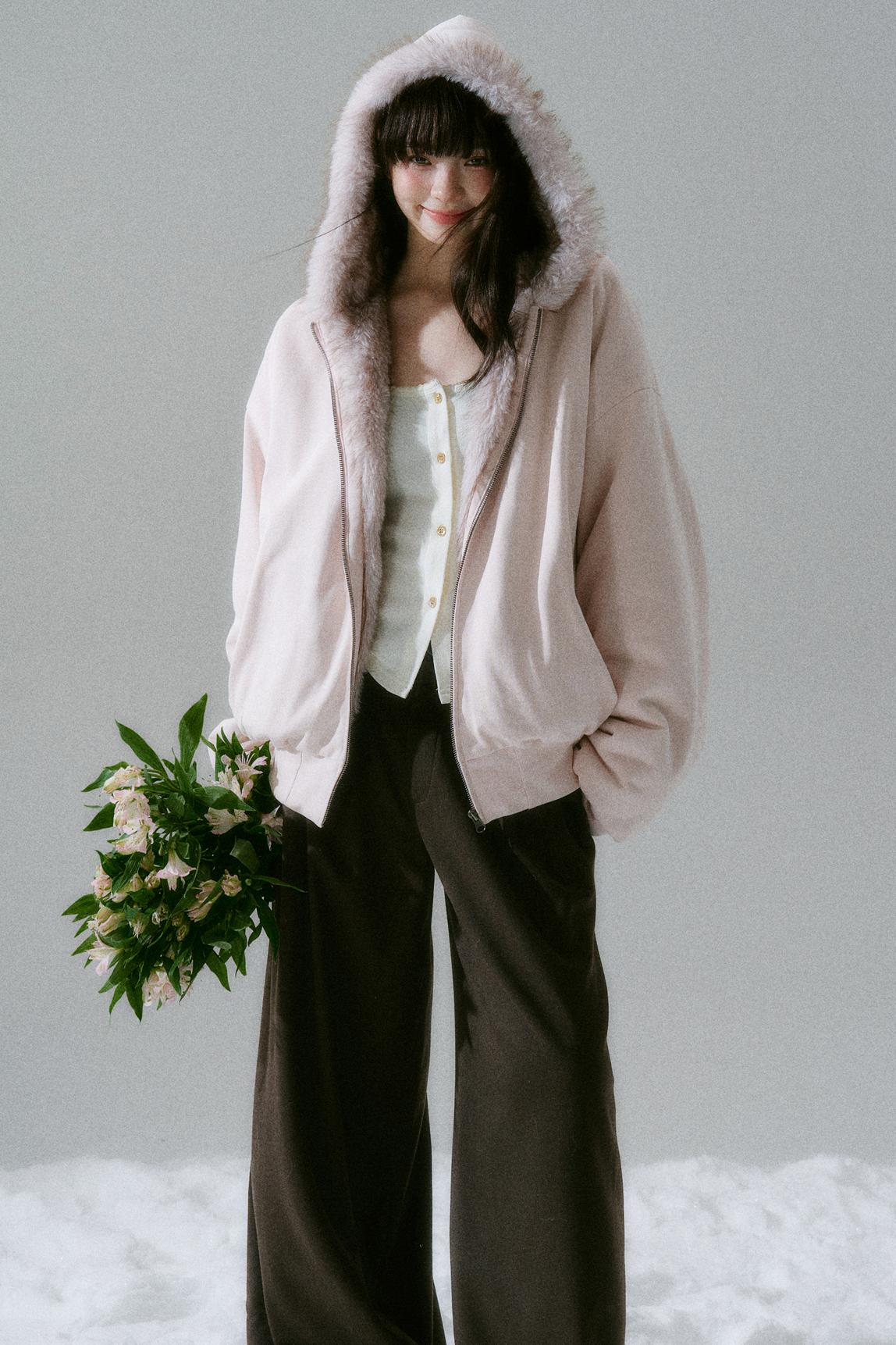 Sweet Mode Fur Hooded Jacket