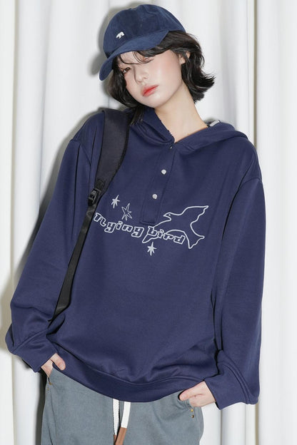 Hooded Pullover Casual Sweatshirt