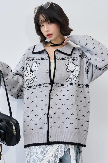 Gravity Knit Cardigan Sweater