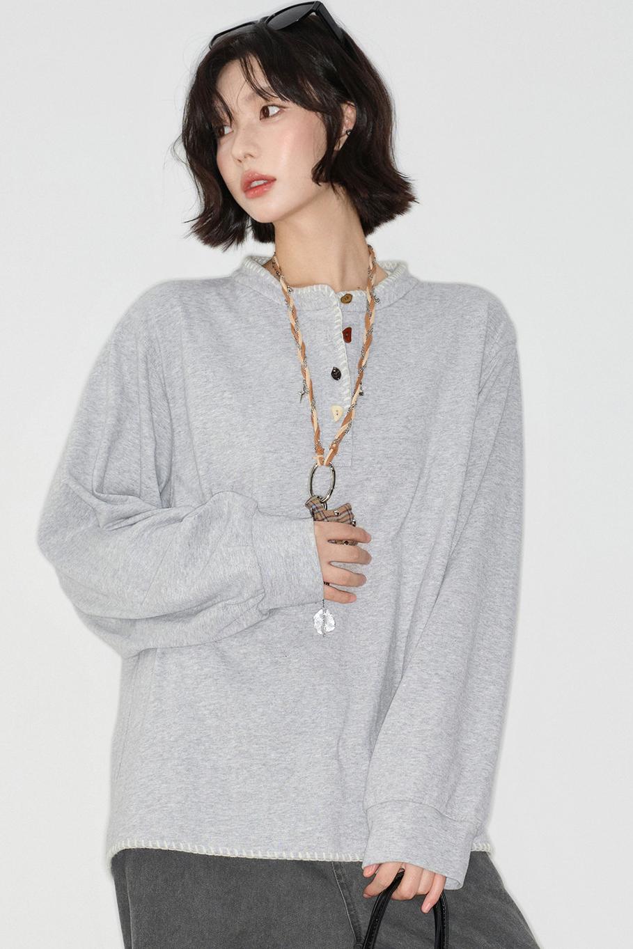 ルーズロングスリーブトップス