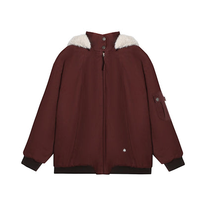 ダークレッドルーズジャケット