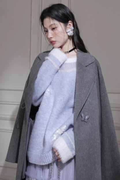 ホリデースノーフレークワンショルダートップス