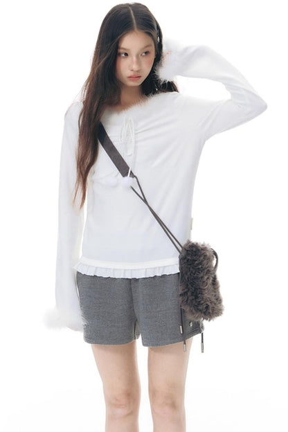Fur Mini Crossbody Shoulder Bag