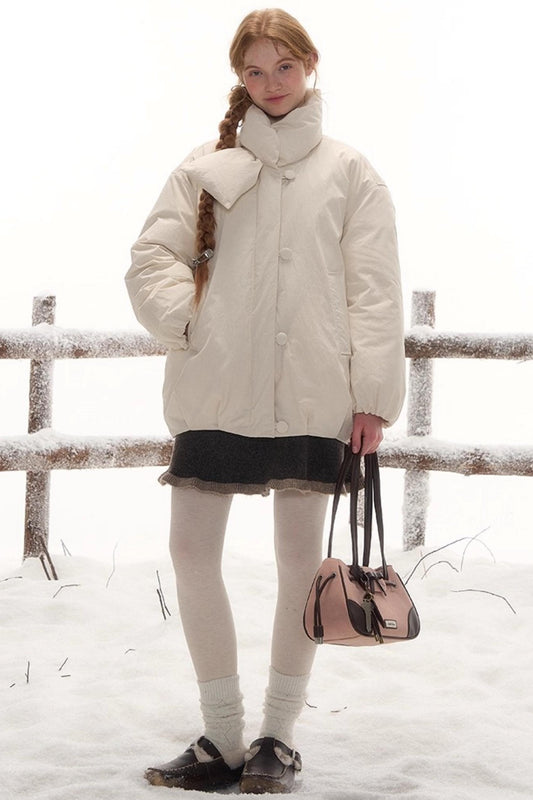 ポニーデザインジップニットトップス+ニットスカート