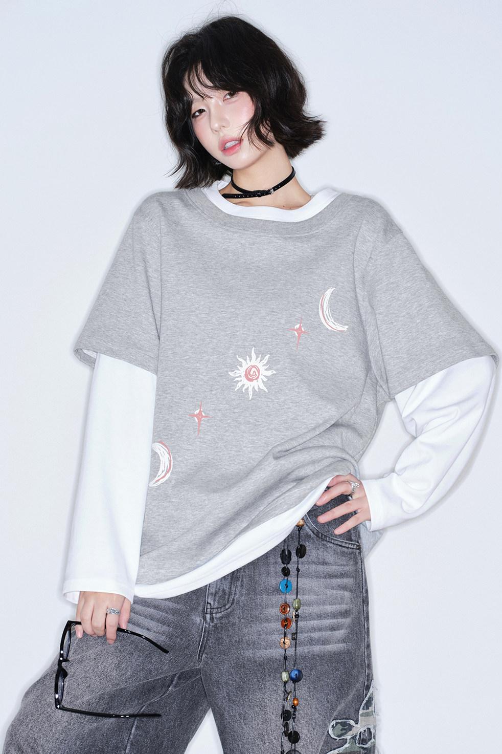 Gravity Patchwork Color Blocked Top