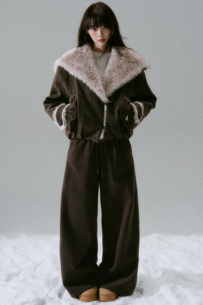 Big Fur Collar Mode Jacket