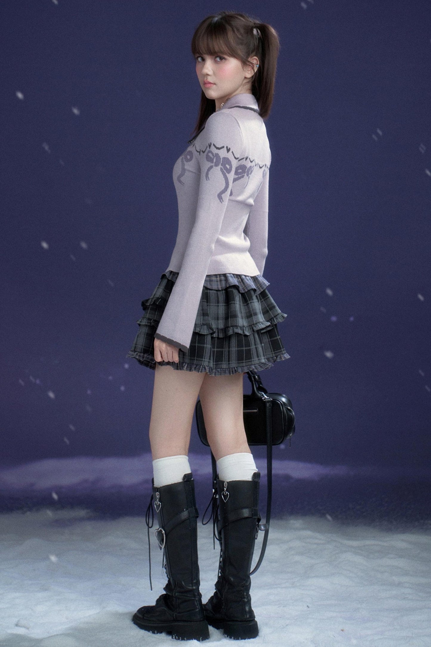 Sweet Ribbon Slim Cardigan