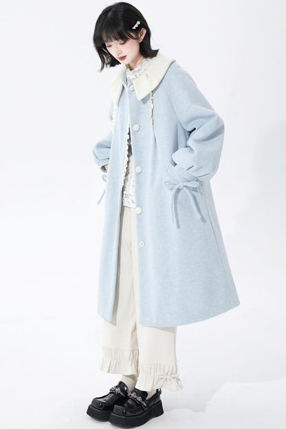 ロータスリーフカラ―ウールンコート