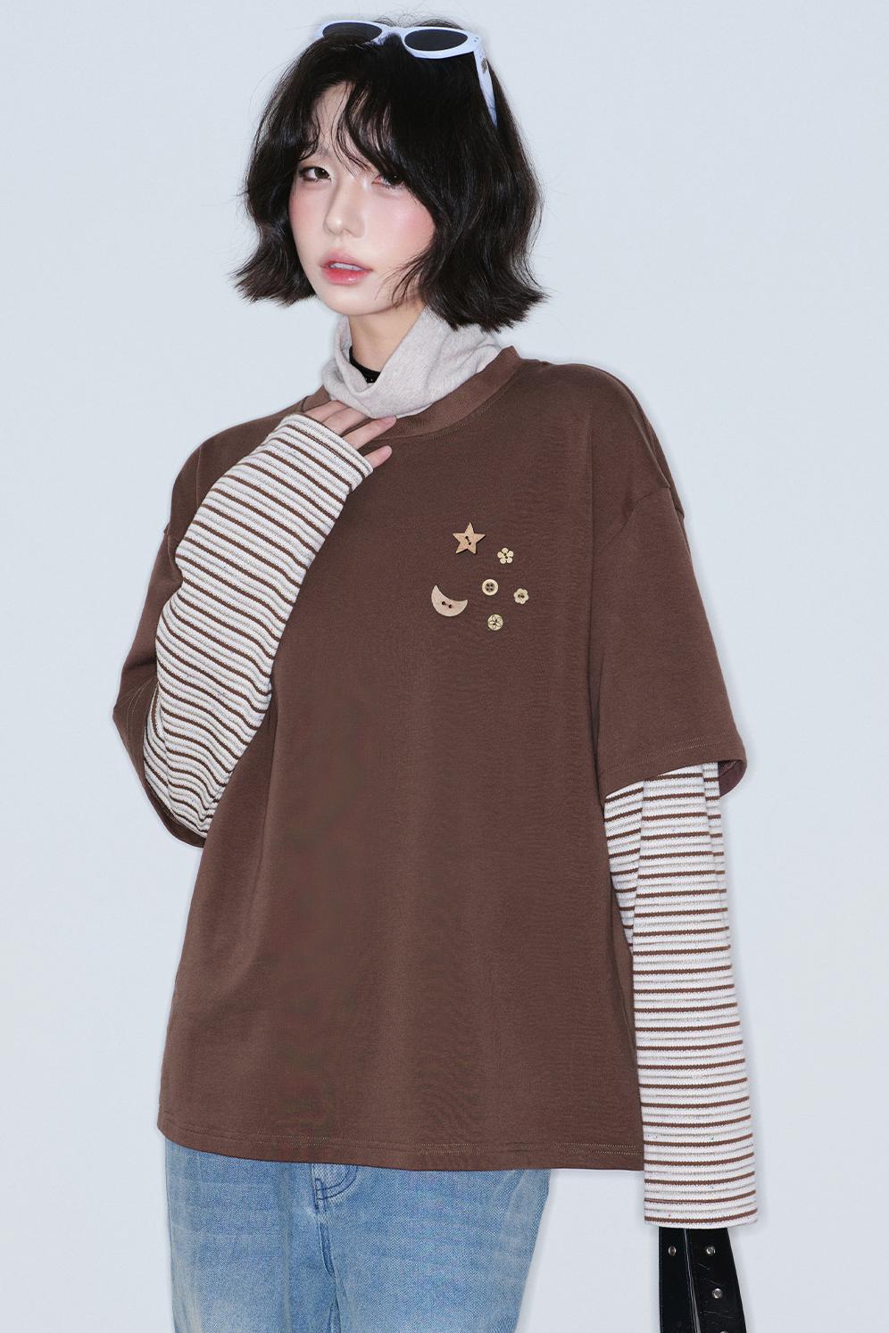 Gravity Patchwork Color-Blocked Top