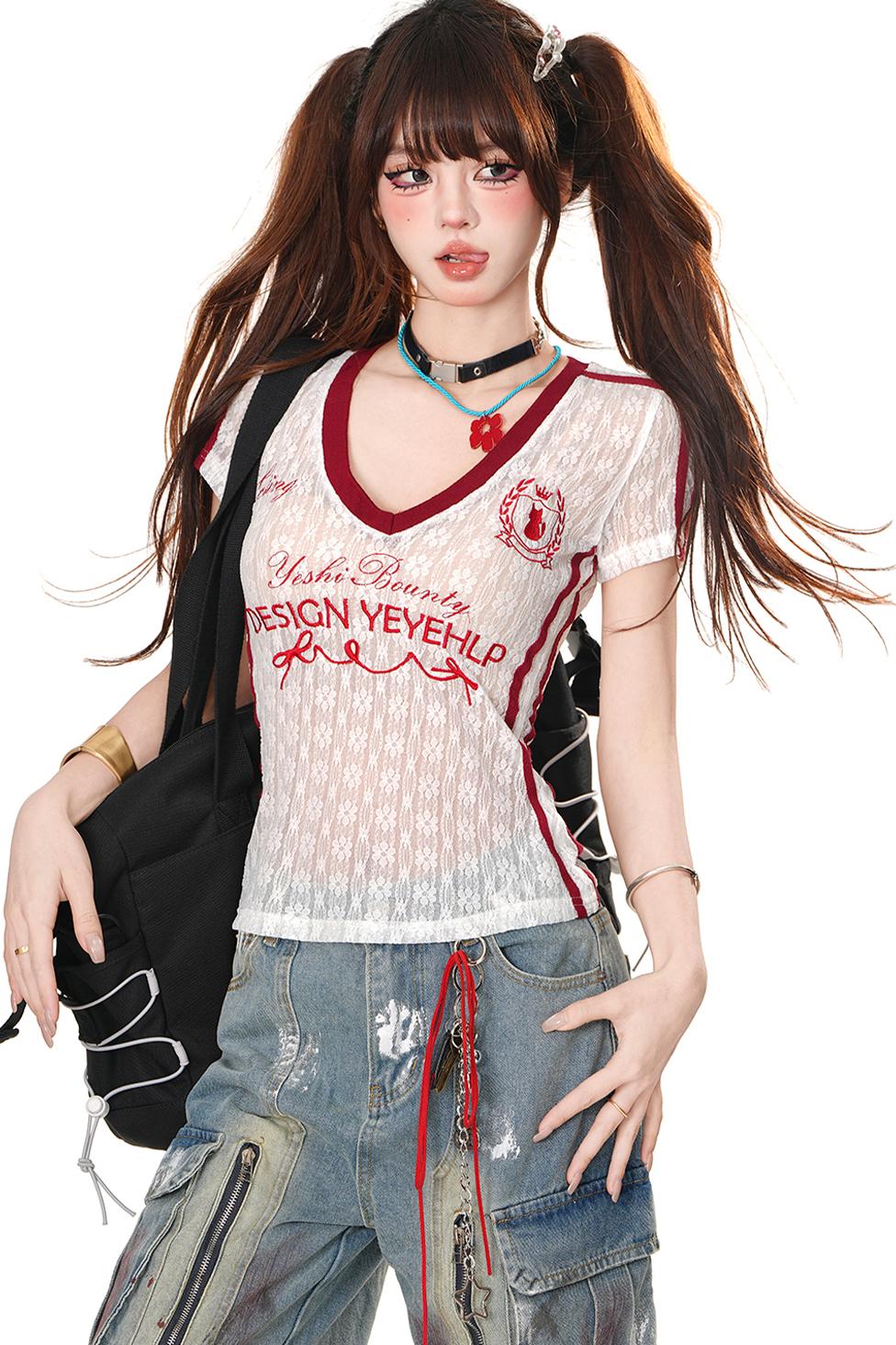 American Spicy Lace T-Shirt