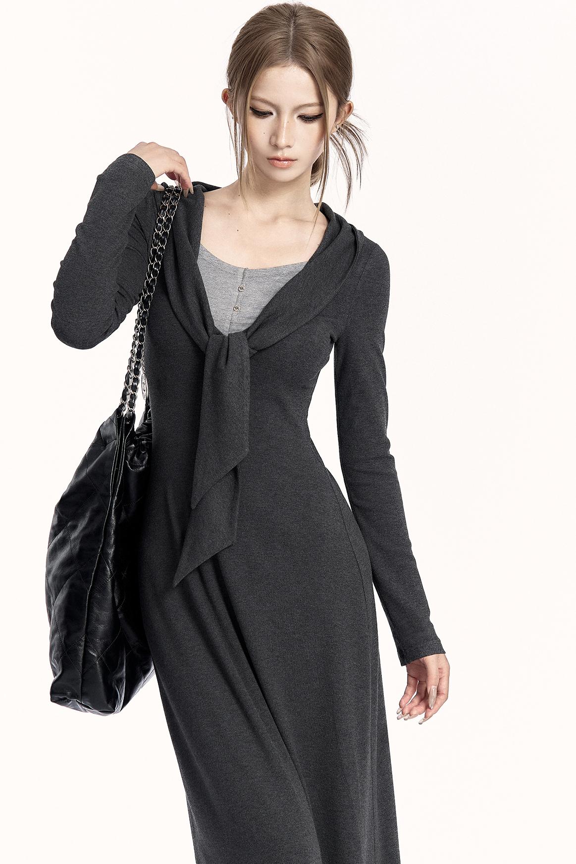 Relaxed Knit Midi Dress